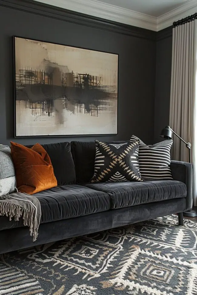 Geometric Grey Elegance