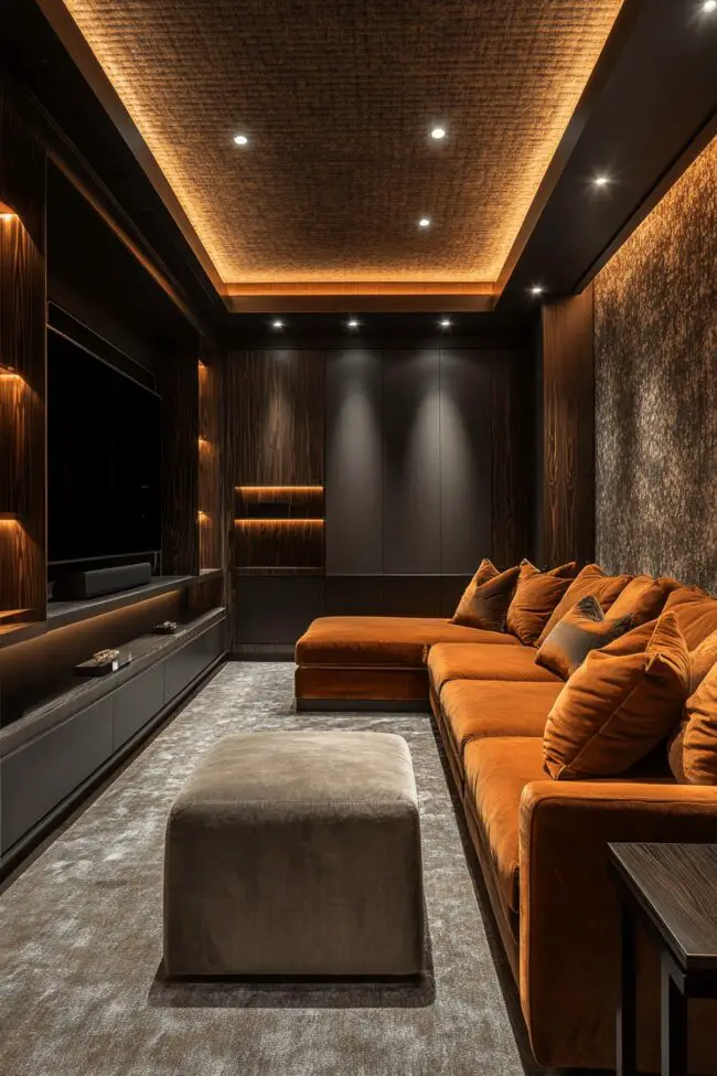 High-Tech Home Entertainment Space