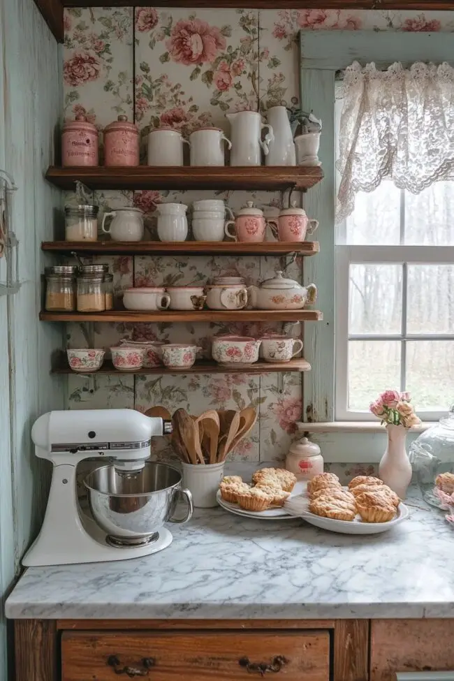 Charming Country Kitchen Baking Space