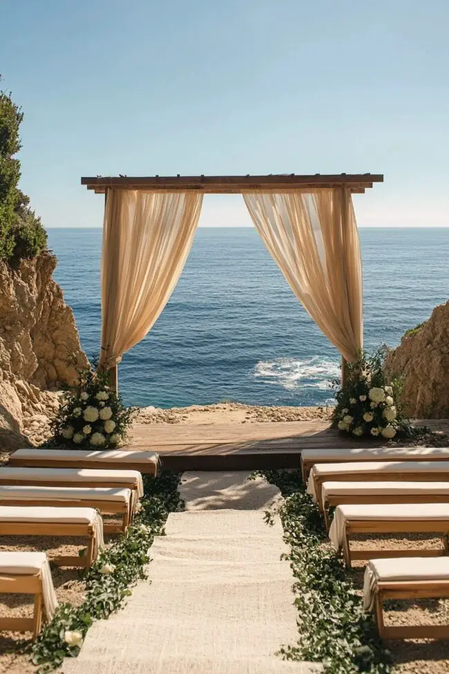 Chic Coastal Wedding Ceremony Ideas