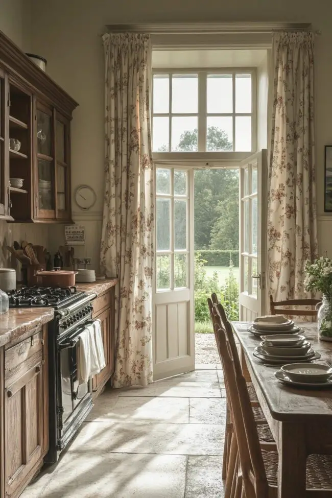 Rustic Charm in Country Kitchen