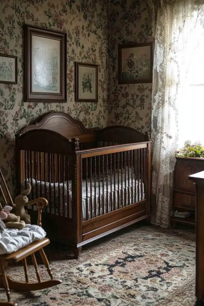 Timeless Victorian Baby Room Design