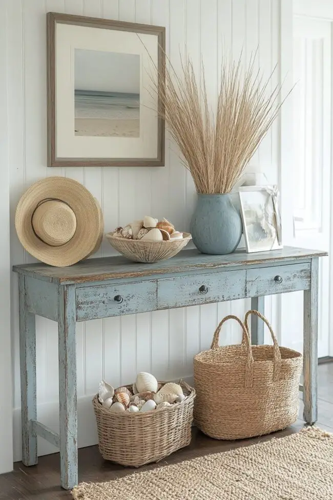 Refreshing Coastal Entryway Design