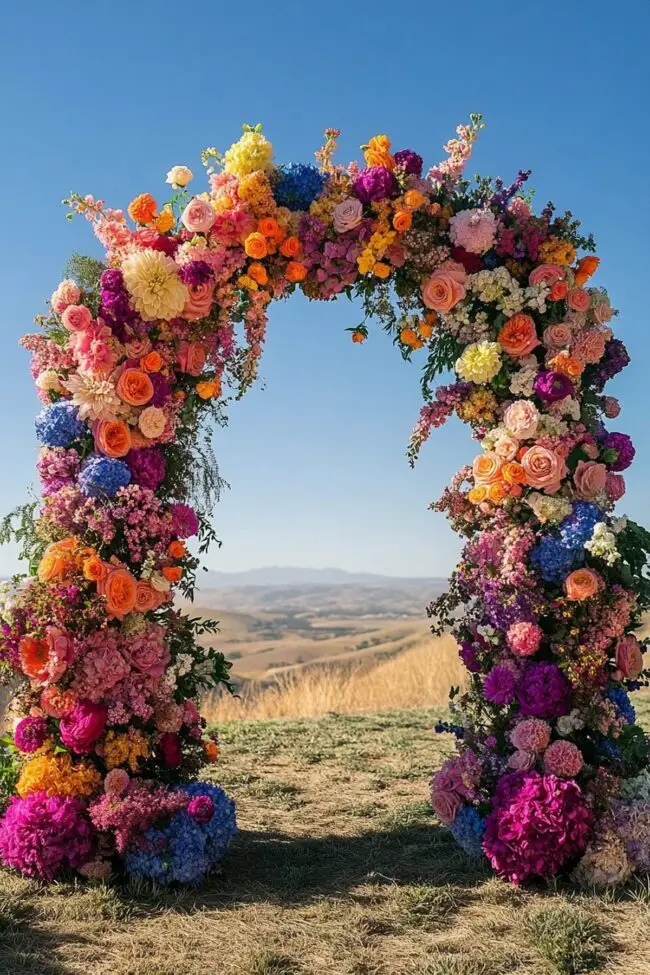 Whimsical Floral Arch for Celebrations