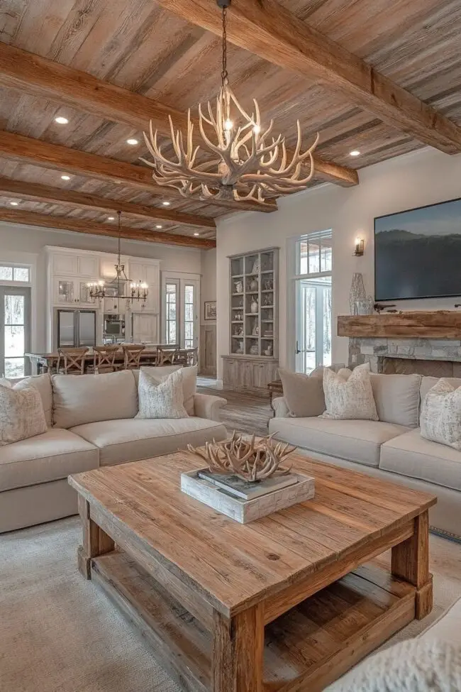 Rustic Elegance Living Space