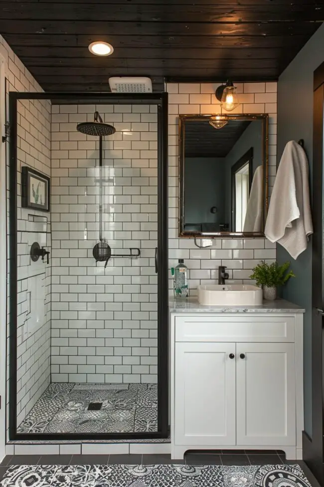 Monochrome Bathroom Elegance