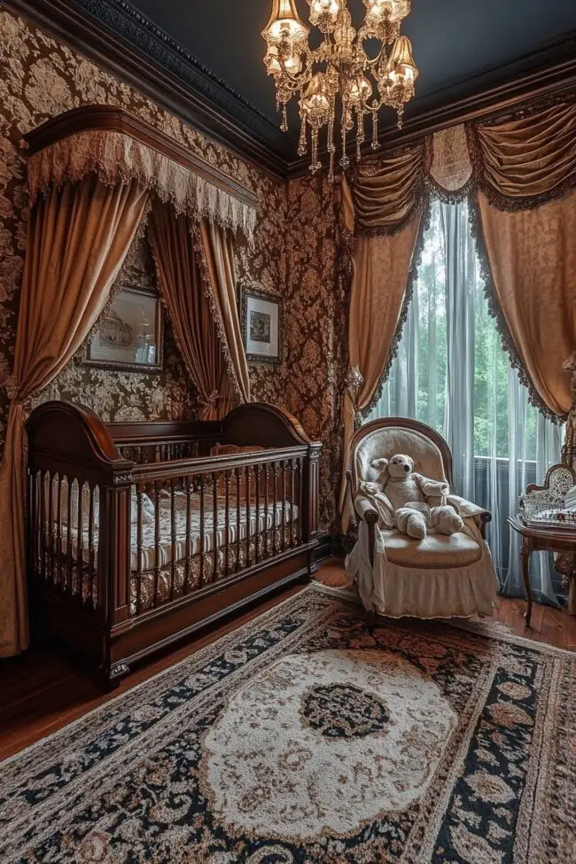 Majestic Victorian Baby Room Design