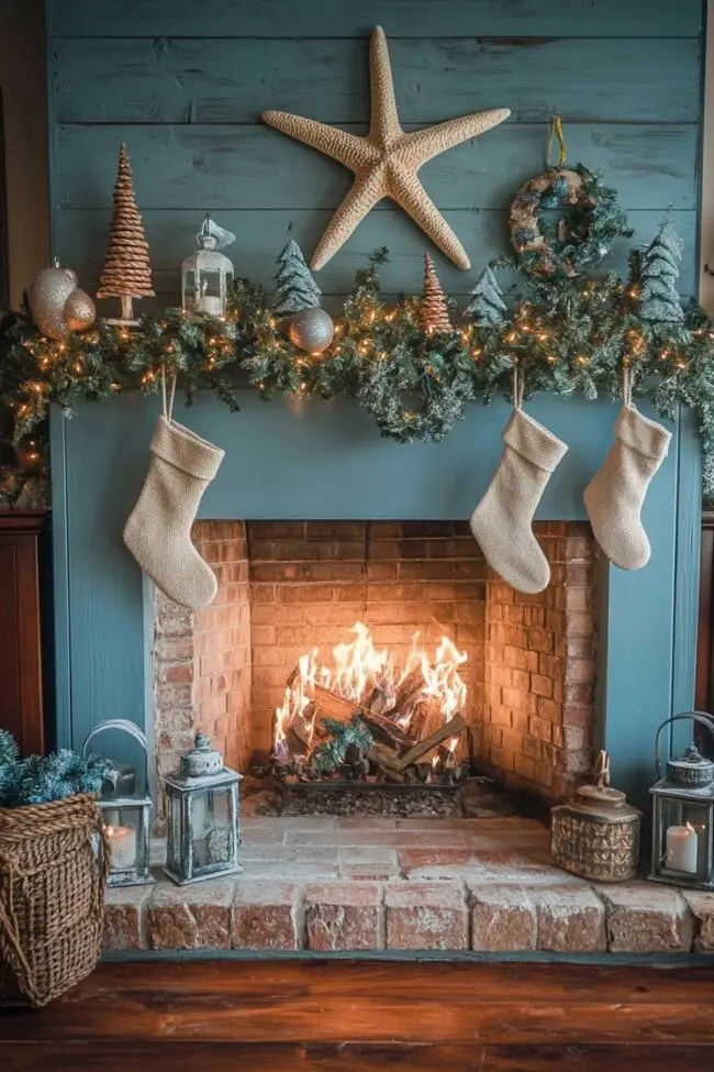 Nautical Holiday Hearth Vibes