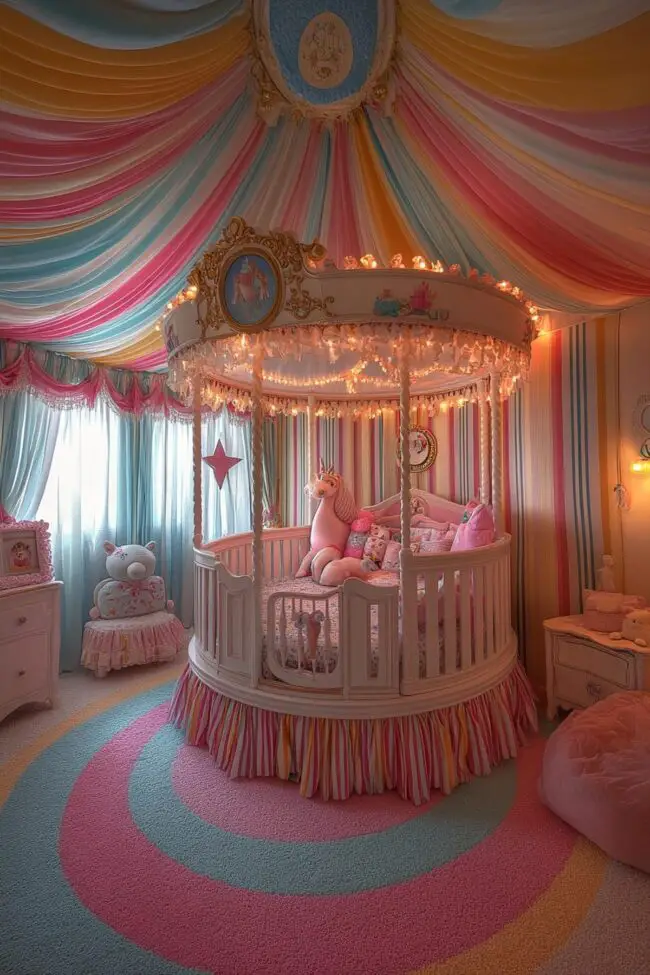 Charming Carousel Inspired Baby Room