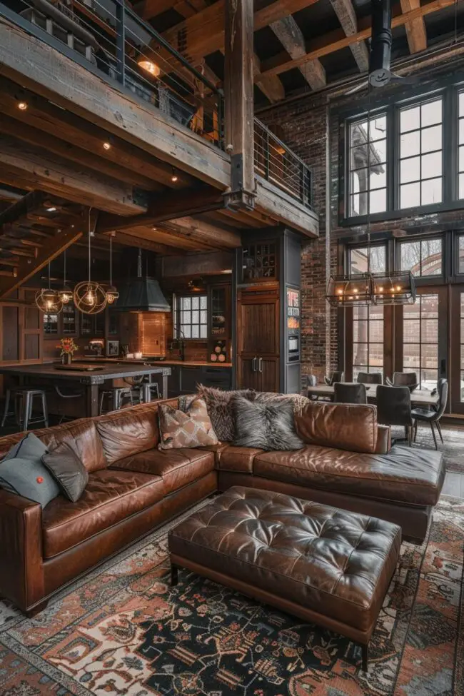 Metallic Accents in Industrial Chic