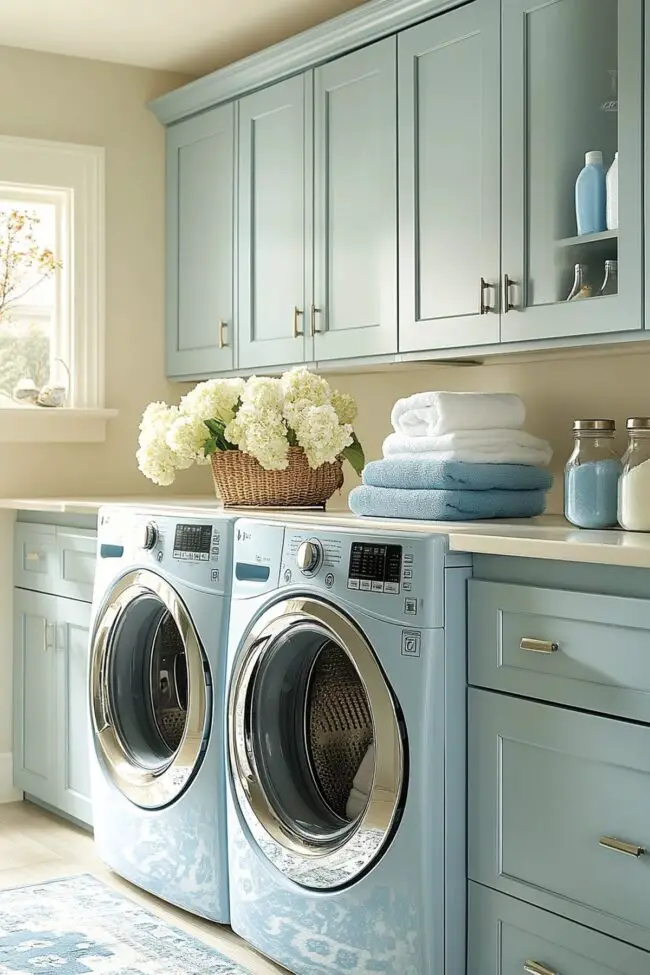 Efficient Laundry Space in Loft Design