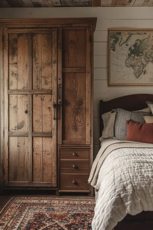 Elements in Cabin-Styled Bedroom