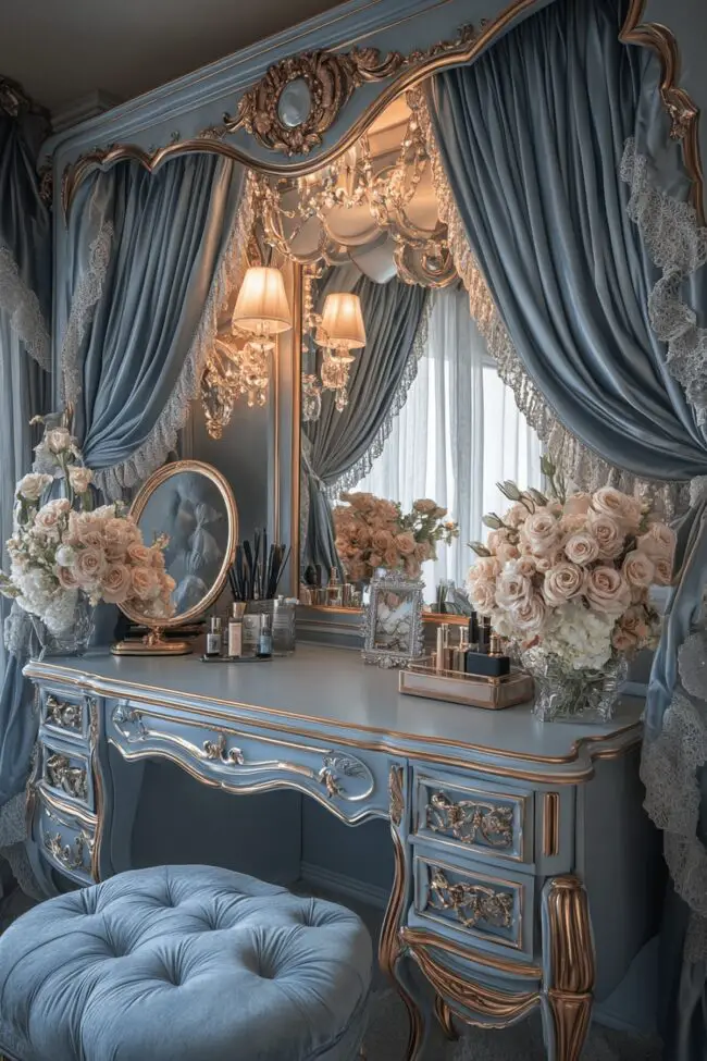 Victorian Glam Dressing Area