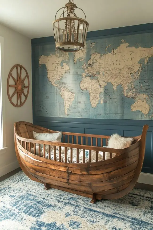 Nautical Adventure Baby Room Design