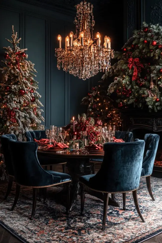 Elegant Holiday Dining Space