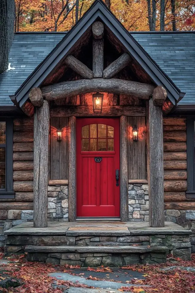 Charming Rustic Cabin Exterior Design