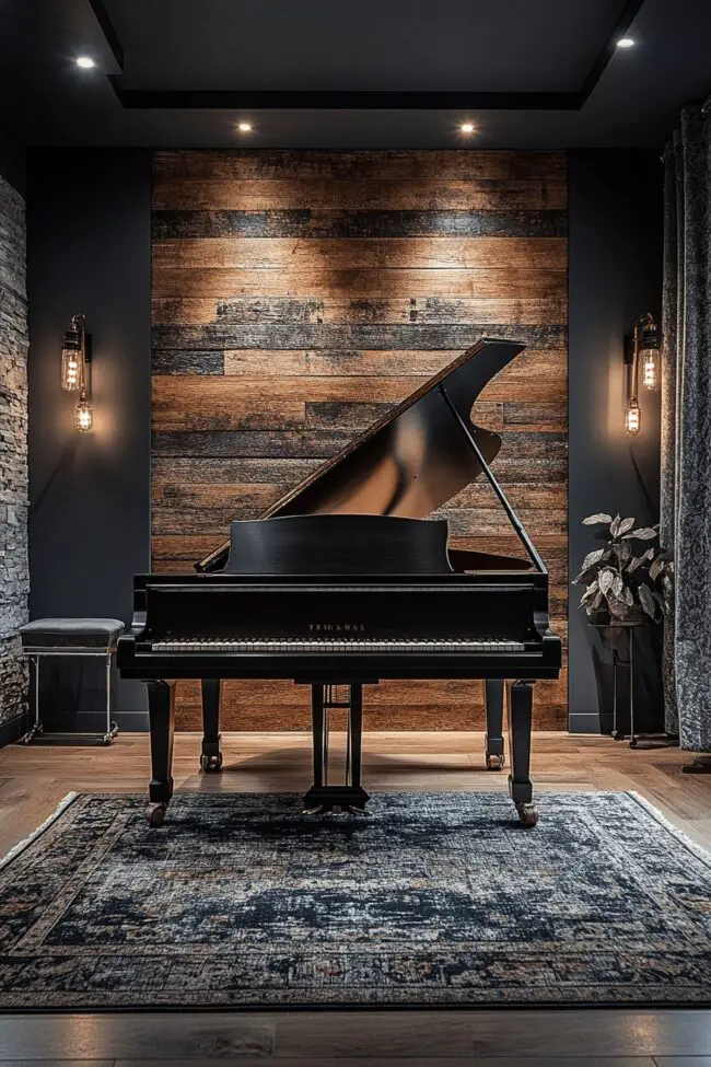 Minimalist Music Room