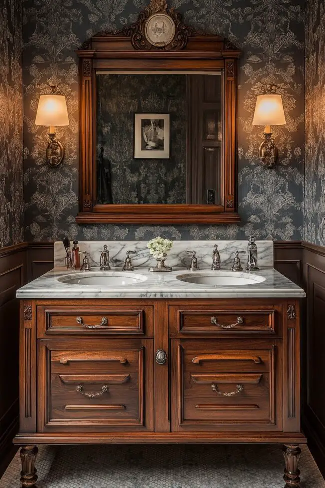 Elegant Marble Vanity Design