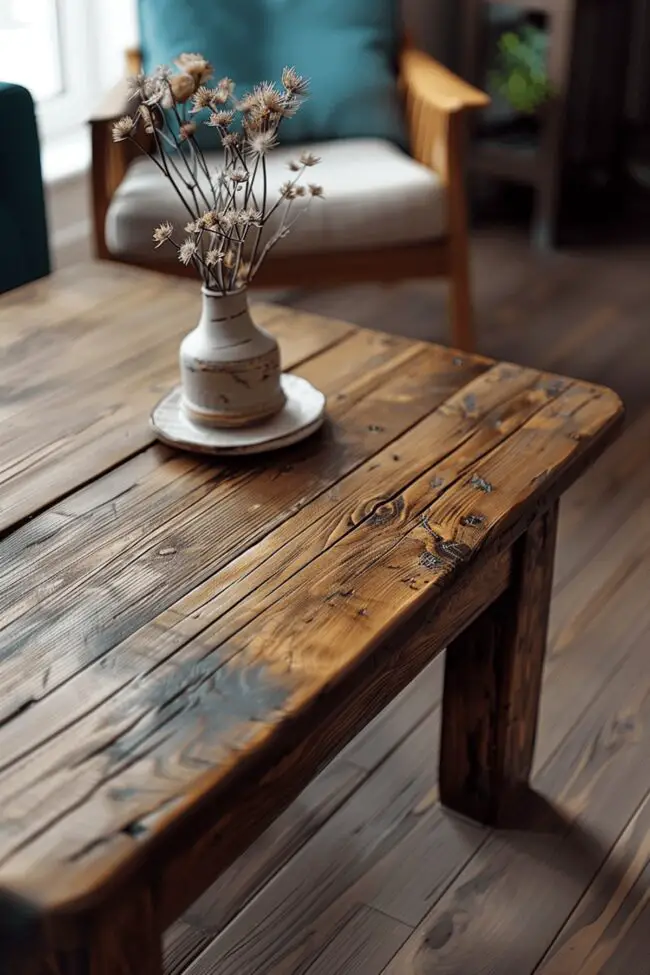 Rustic Charm Coffee Table Design