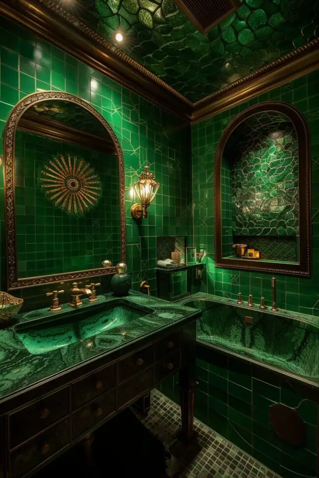 Elegant Emerald Accents