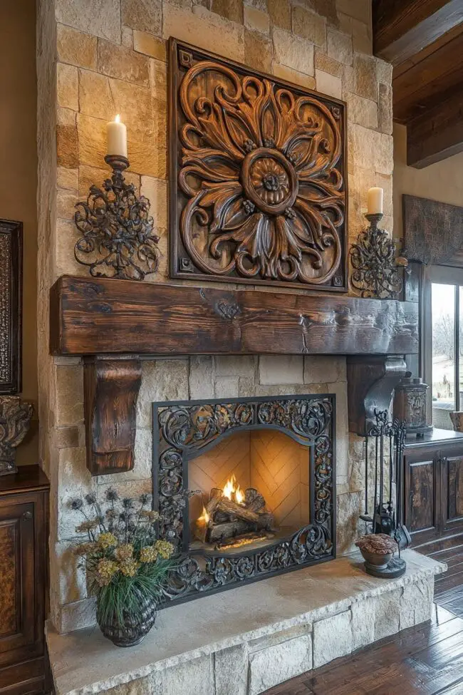 Timeless Rustic Mantle Inspirations