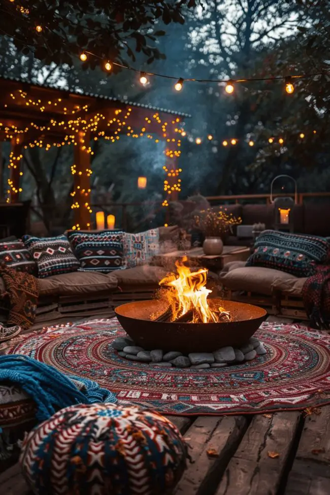 Charming Gathering Spot with Fire Pit