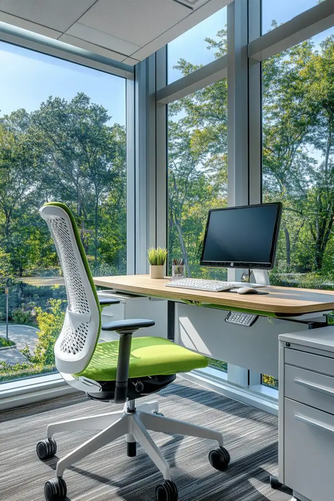 Ergonomic and Wellness-Centered Workspace