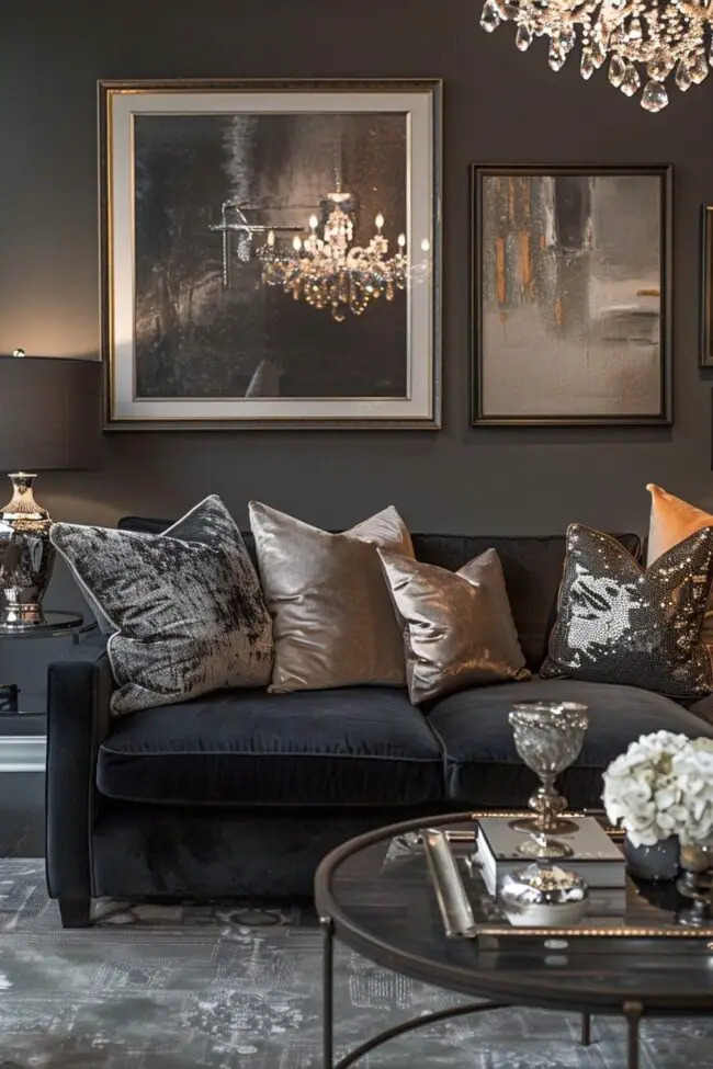 Elegant Dark Grey Accents