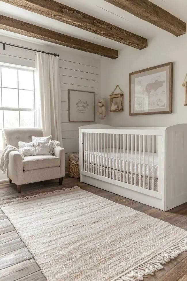 Charming Contemporary Farmhouse Nursery Design