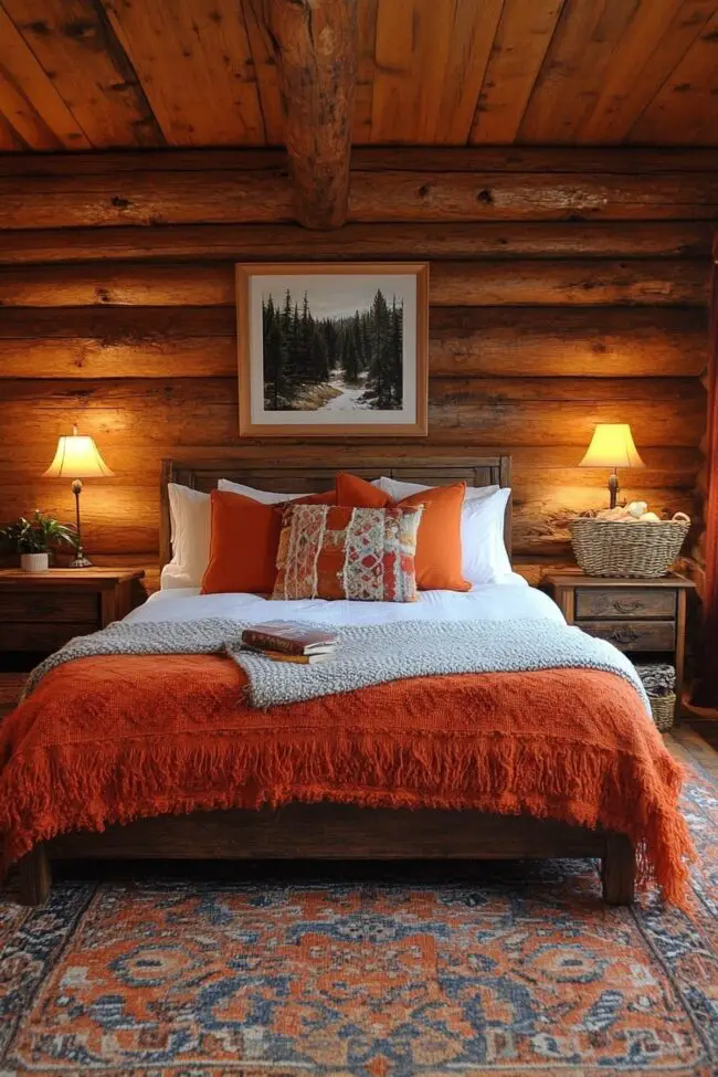 Stylish Log Home Guest Suite