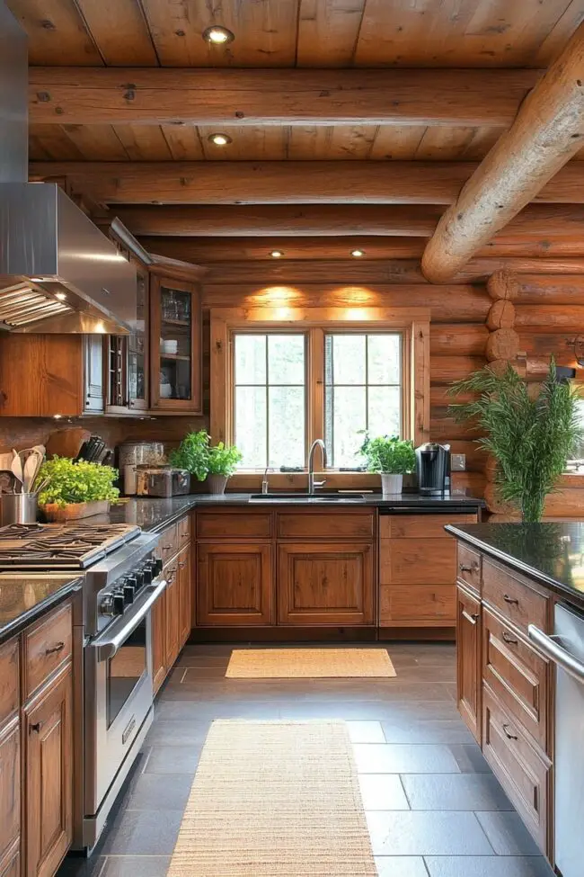 Sustainable Log Home Aesthetics