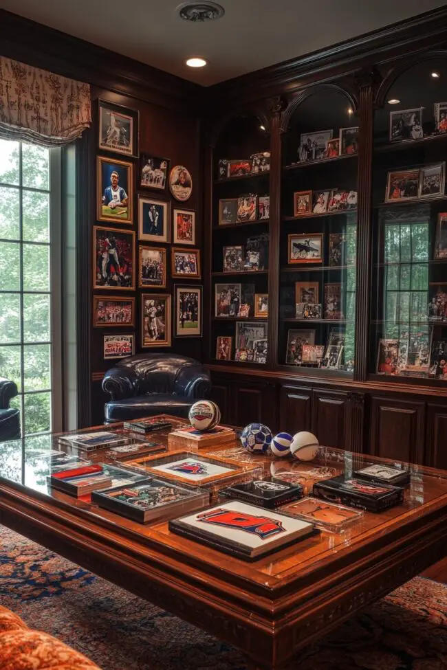 Sports Memorabilia Showcase