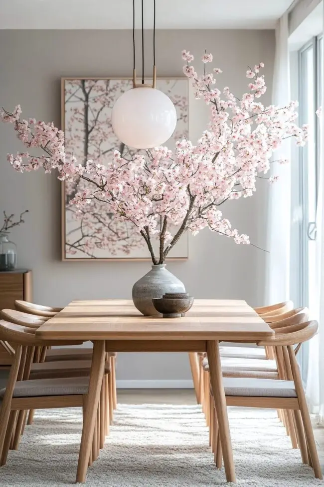 Scandinavian Cherry Blossom Space