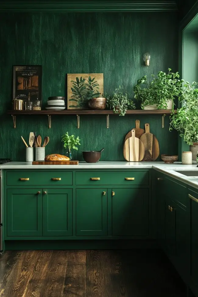 Elegant Dark Green Aesthetic