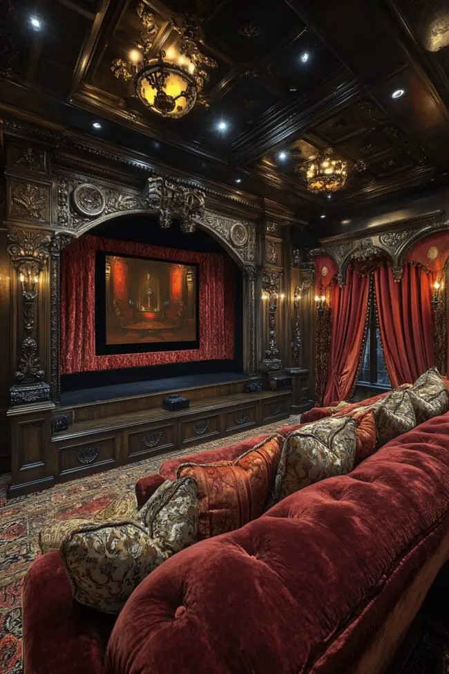 Victorian Luxe Media Room