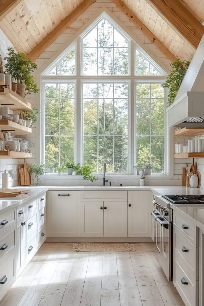 Radiant Rustic Kitchen Retreat