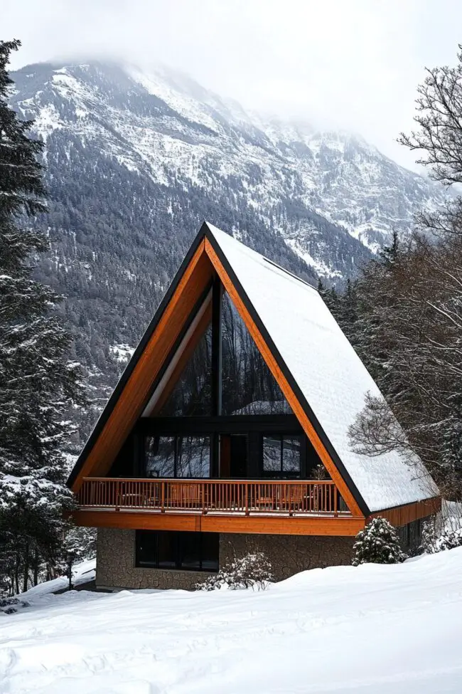 Charming A-Frame Mountain Home Design