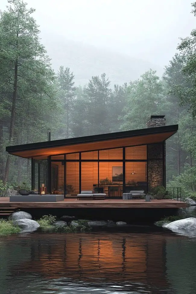 Contemporary Cabin Exterior Design Ideas