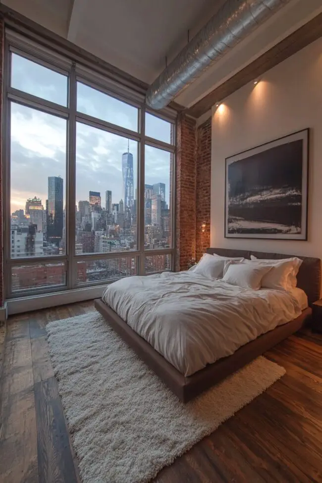 Stylish Urban Loft Sleeping Space