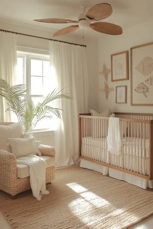 Nautical-Themed Nursery for Infants