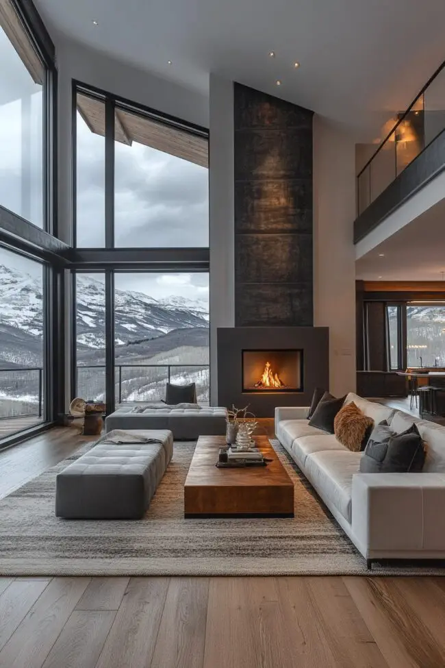 Contemporary Mountain Retreat Space