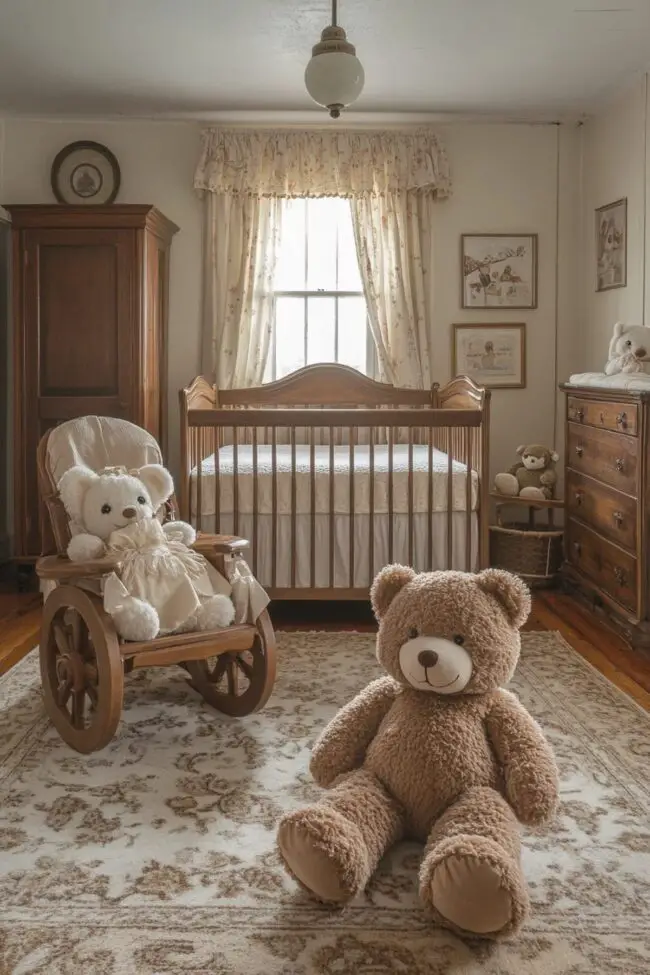 Classic Teddy Bear Room Design