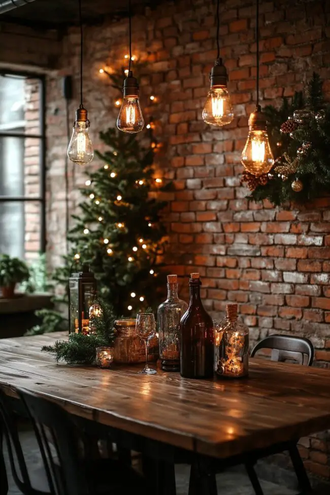 Urban Festive Dining Space