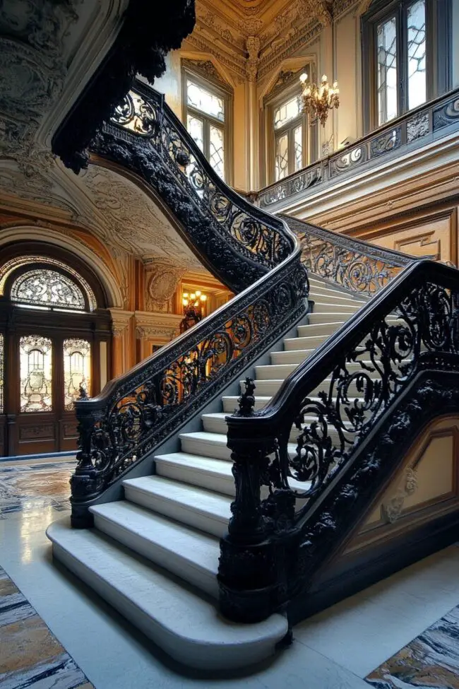 Sturdy Iron Railing Elegance