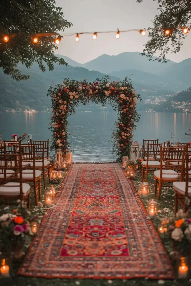 Charming Lakeside Bohemian Wedding Celebration