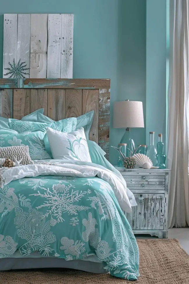 Aqua Reverie: Coastal Boho Oasis