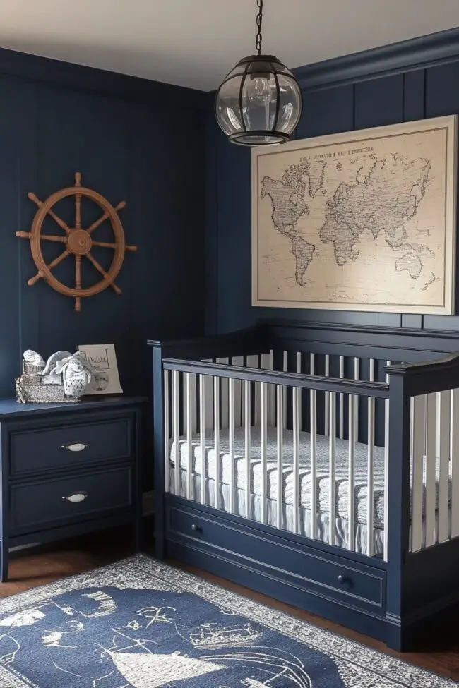 Retro Maritime Adventure Bedroom Design