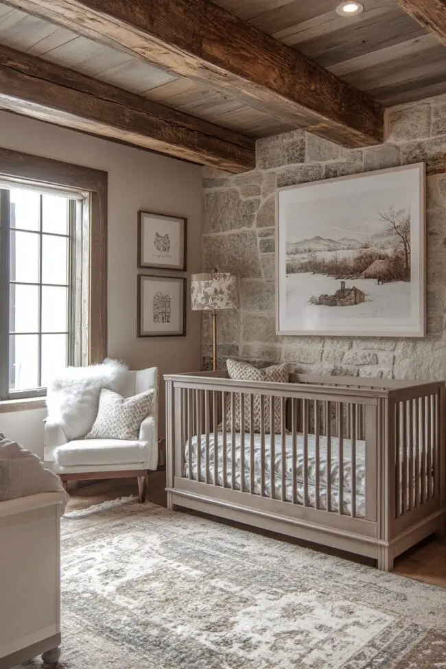 Chic Country Style Baby Room