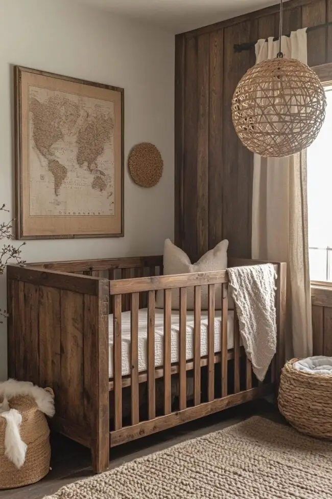 Charming Rustic Nursery Design Ideas