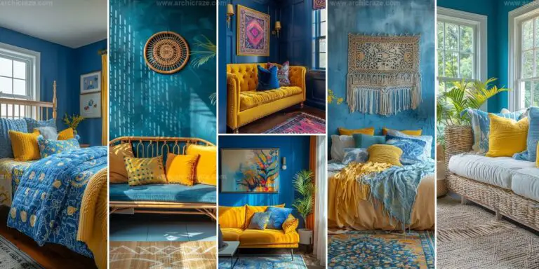 Top Blue and Yellow Boho Decor Ideas